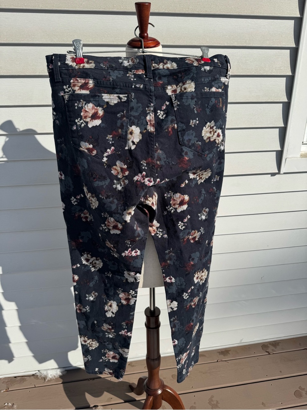 Vintage America floral Jeans boho skinny jeans 14 - Picture 2 of 8